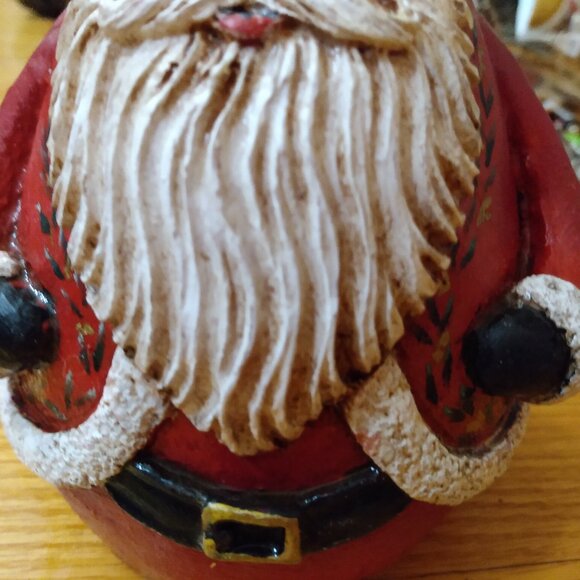 Vintage 1990 Jim Shore Christmas Santa Claus St. Nick Roly Poly 6" Heavy - Picture 6 of 10